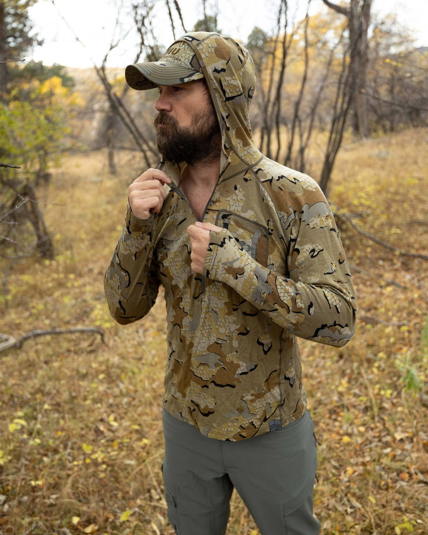 ULTRA Merino 145 Zip-T Hunting Hoodie | Ash