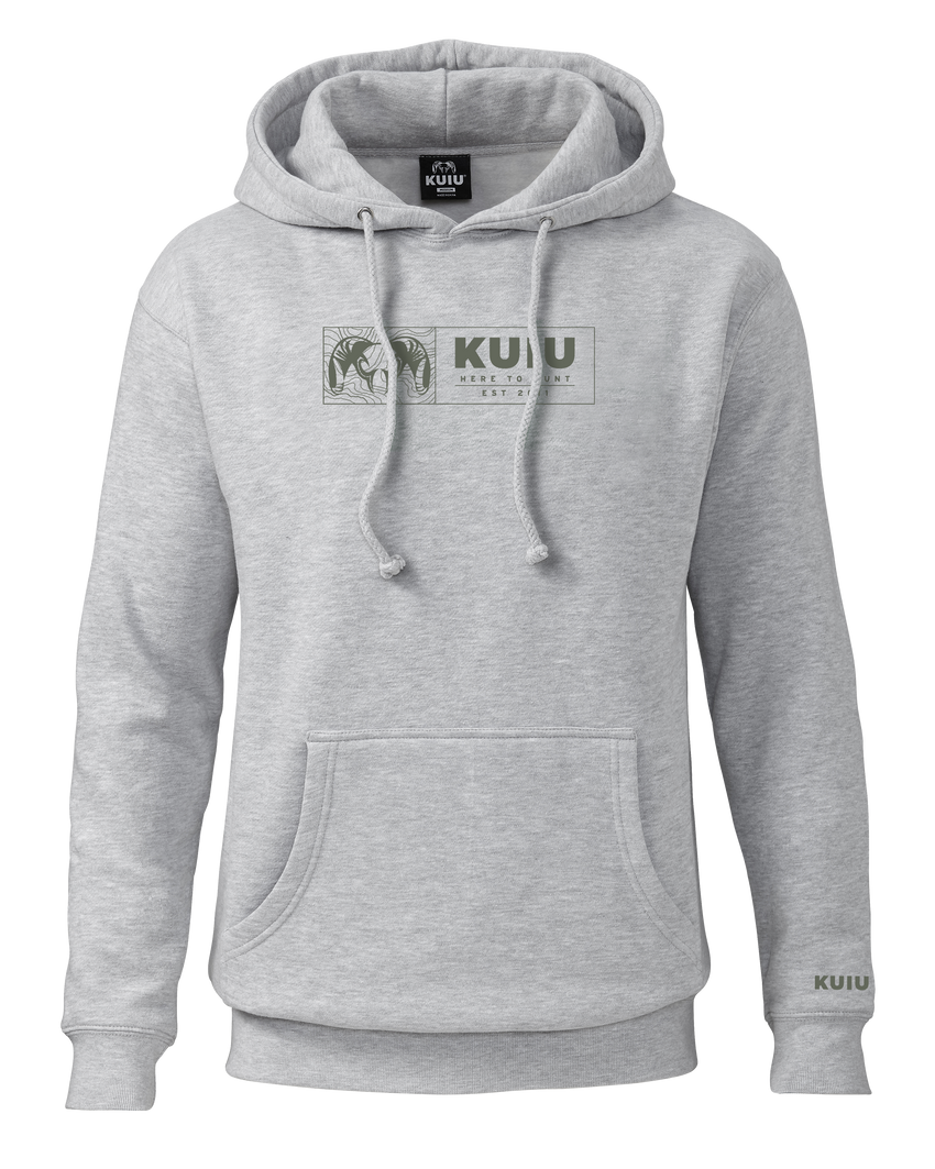 KUIU Topo Block Hoodie | Heather Grey